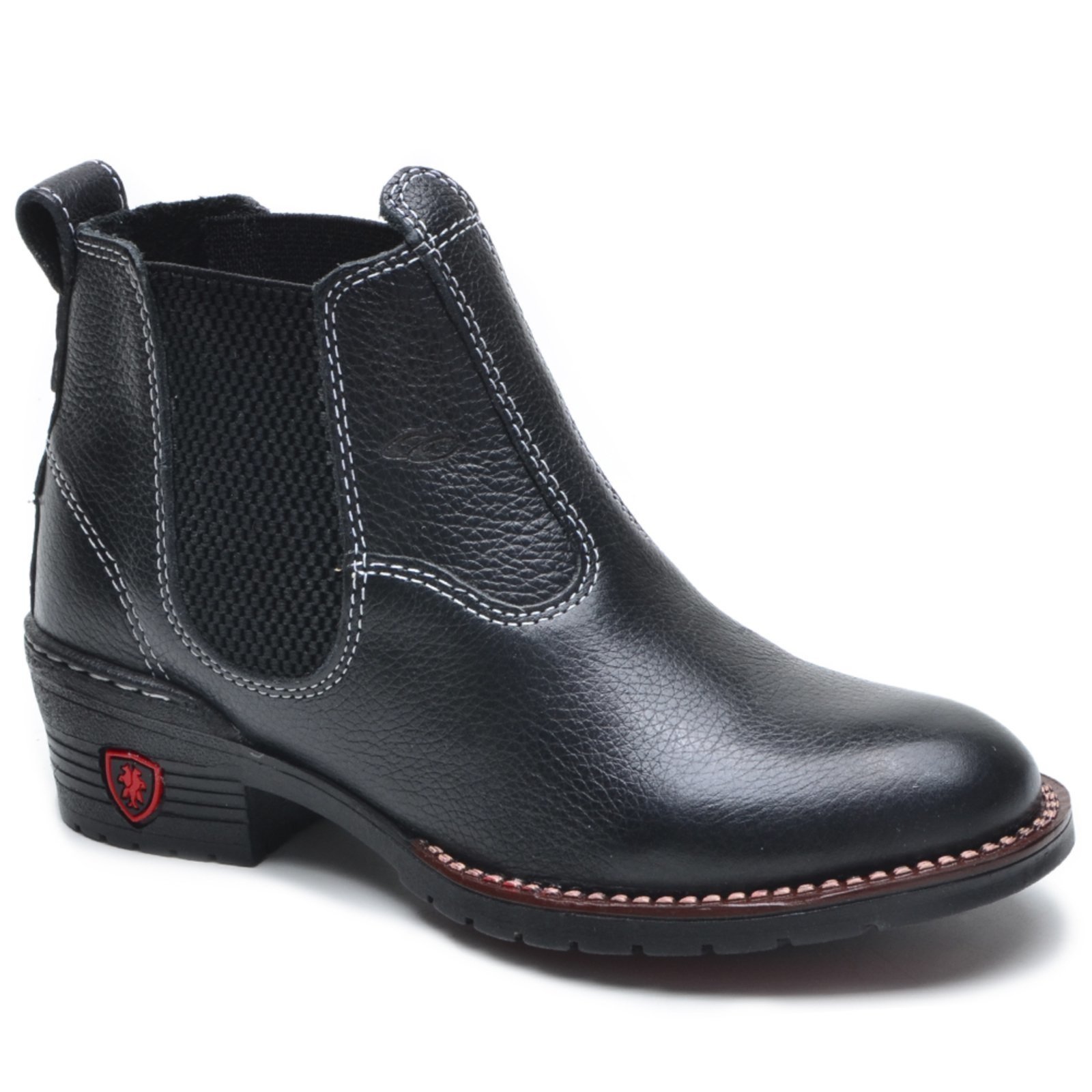 Vista 3 Infantil - Botinha Botina em Couro Macio Nine4 bege Nine4 bege