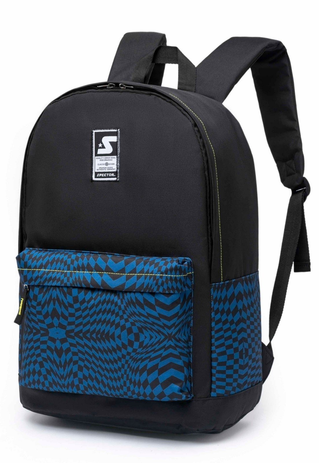 Vista 3 Infantil - Mochila Bolsa Spector Escolar Masculina Espaçosa Reforçada Passeio Casual preto Spector preto