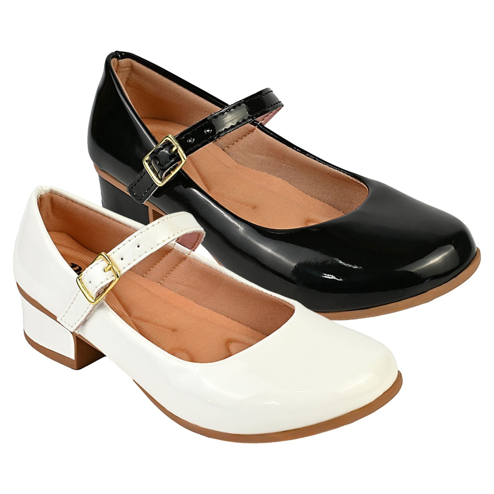Infantil - Kit Com 2 Pares Sapatilha Feminina De Menina Boneca Do 28 Ao 36 101 - BRANCO E PRETO 001