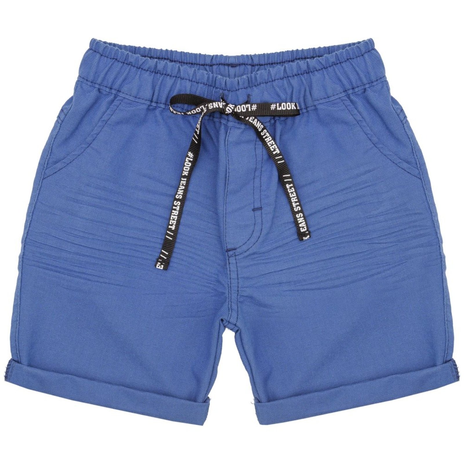 Infantil - Shorts Look Jeans c/ Elástico Sarja Collor