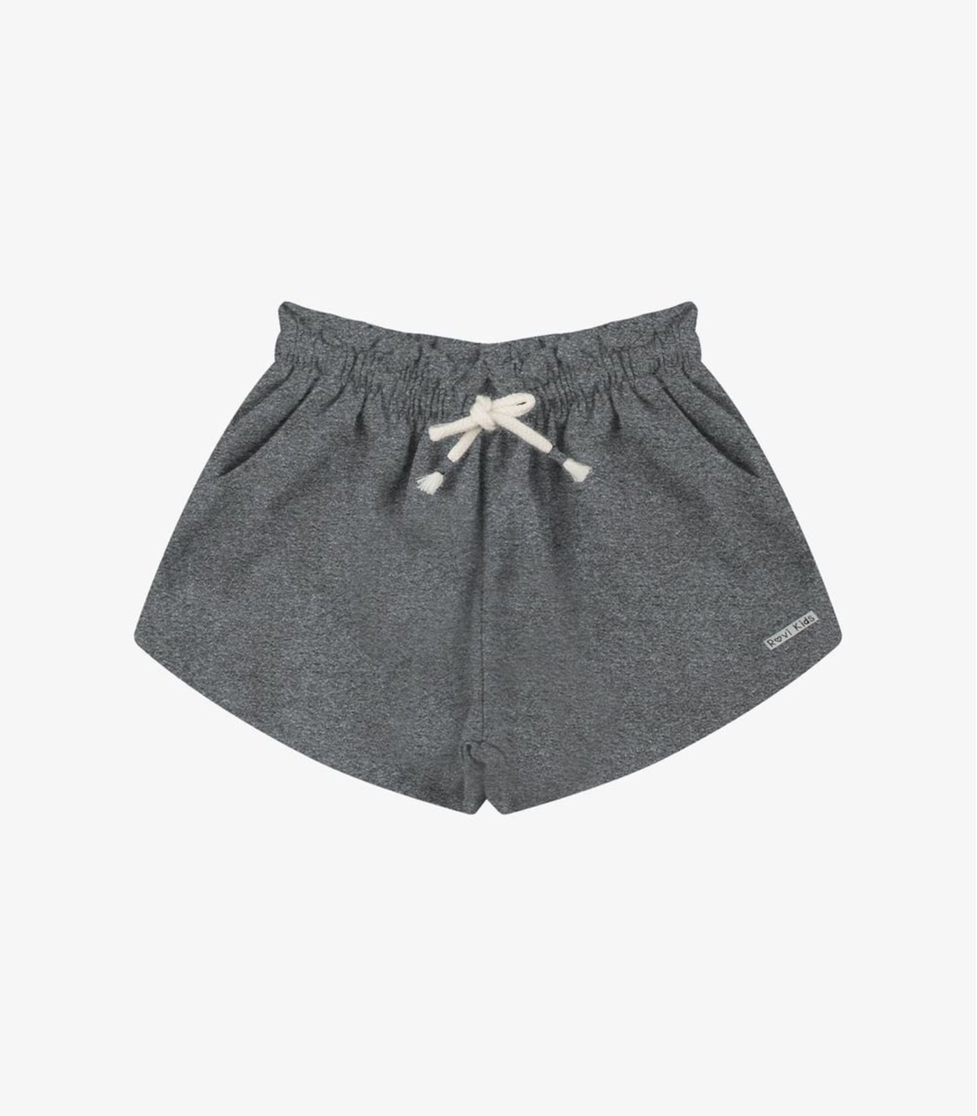 Infantil - Shorts Menina Moletom Rovi Cinza