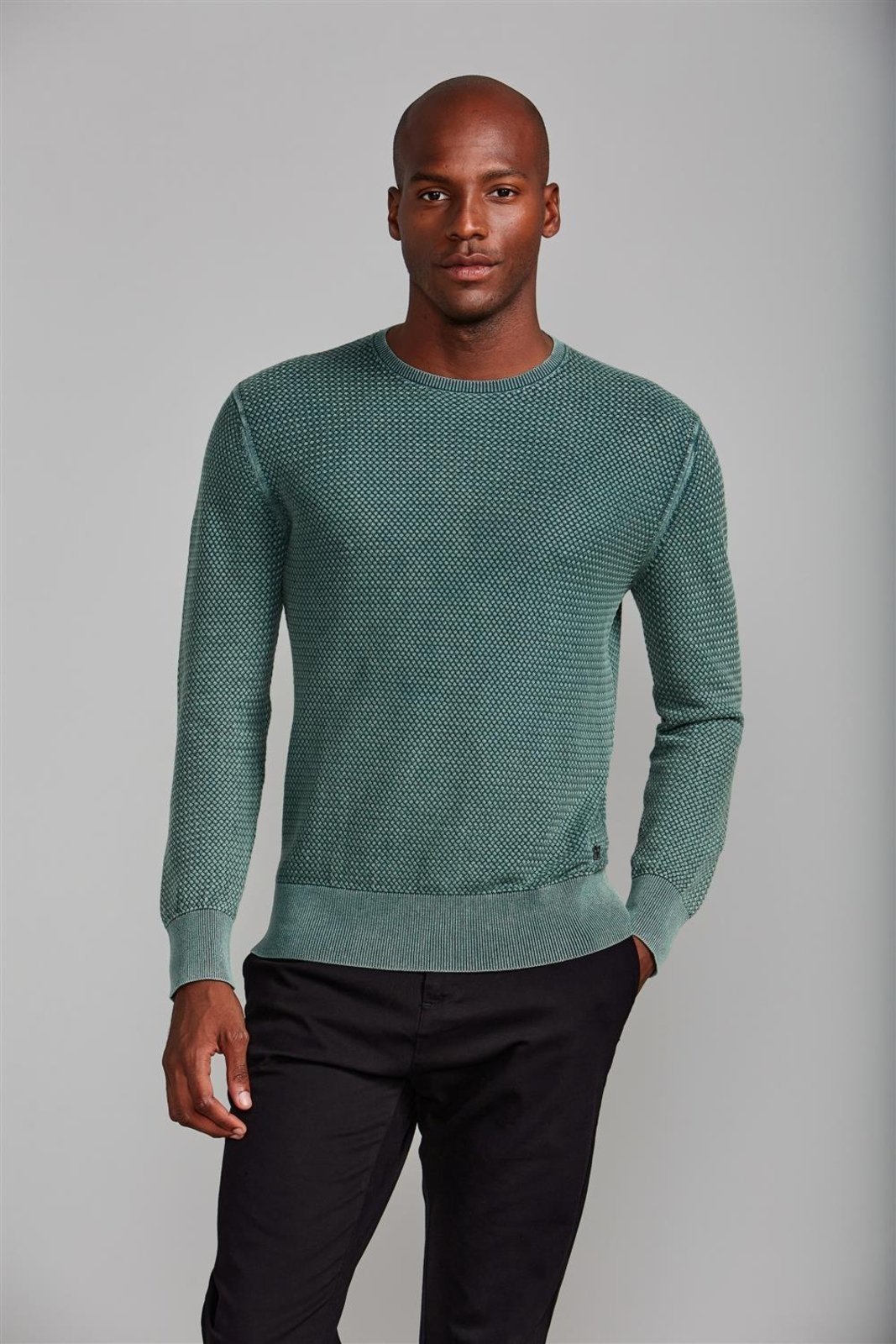 HIGHSTIL Tricot Gola Careca - Verde Eco