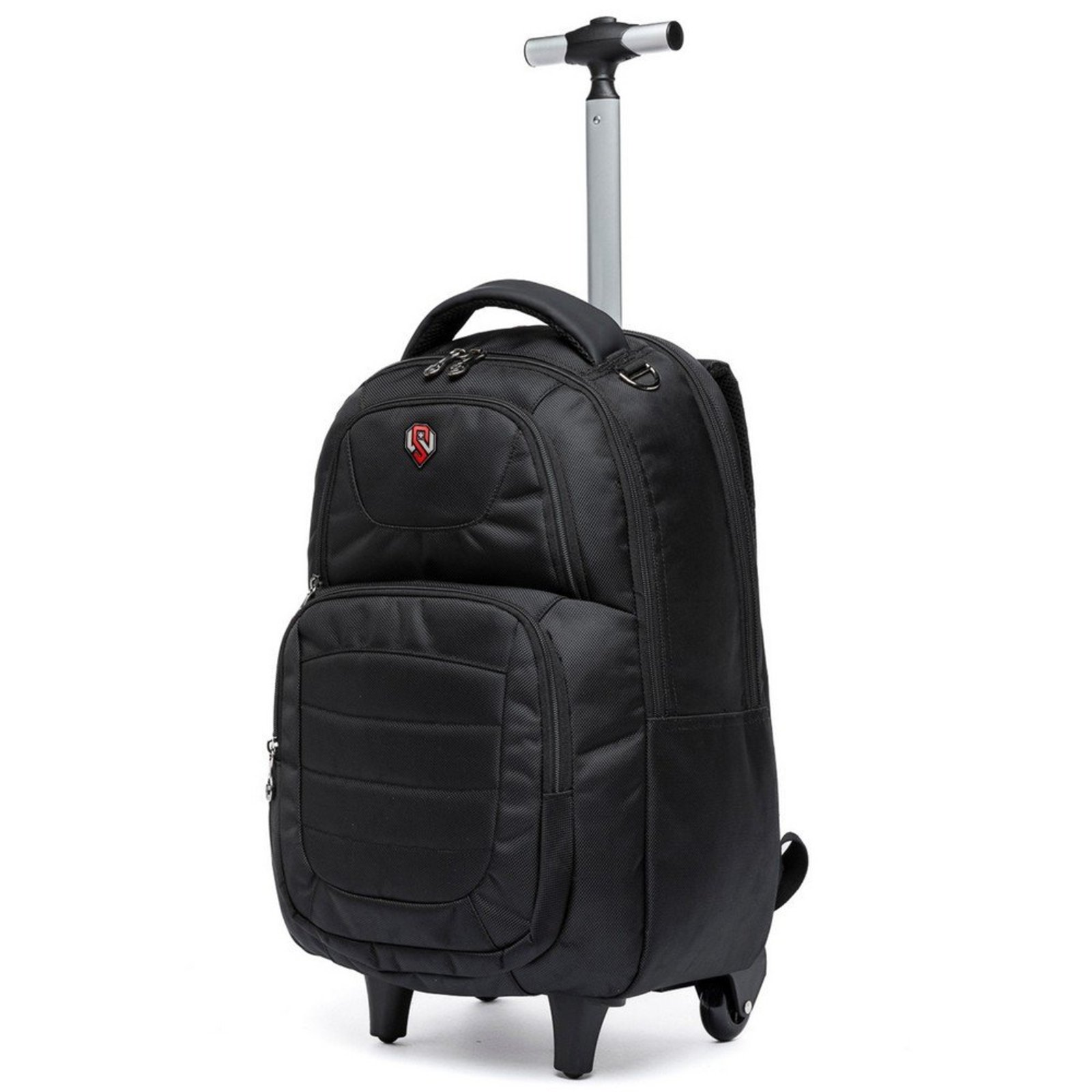Mochila Rodinha Executiva Swissport Notebook Reforçada Preto