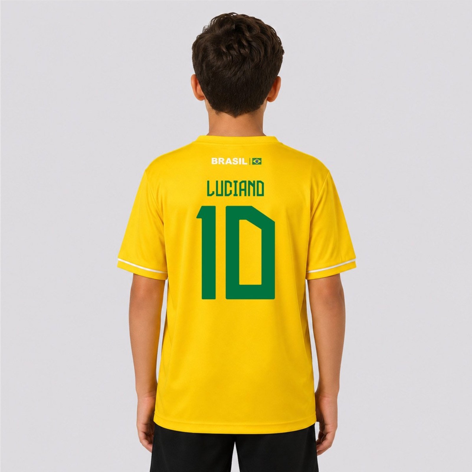 Camisa São Paulo Fábula Amarela 10 Luciano