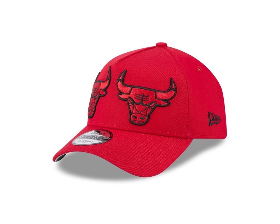 Bone New Era 9FORTY A-Frame Chicago Bulls NBA Vermelho
