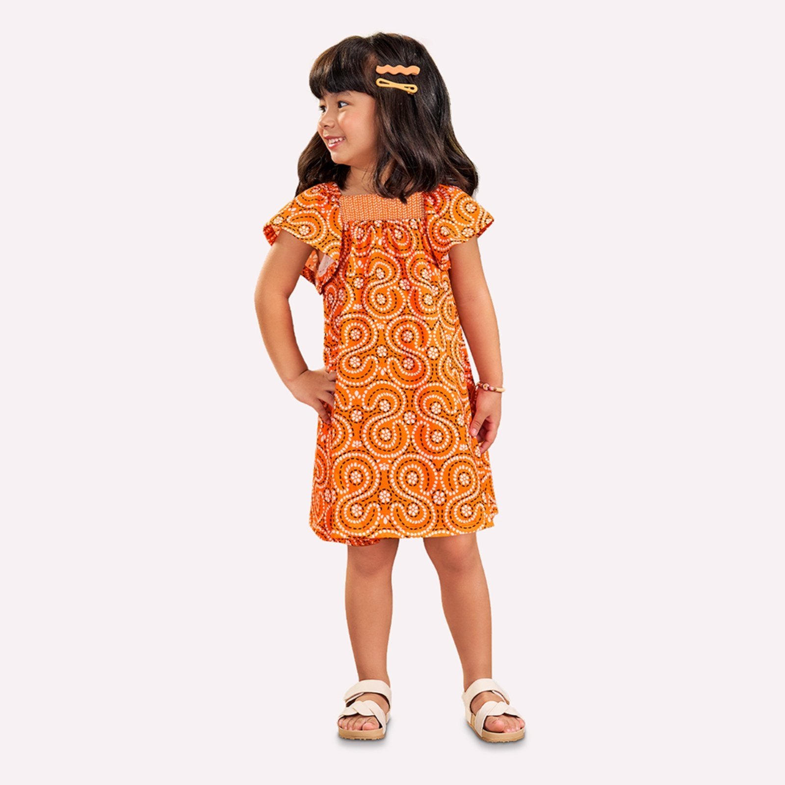 Infantil – Vestido Menina em Algodão Nanai