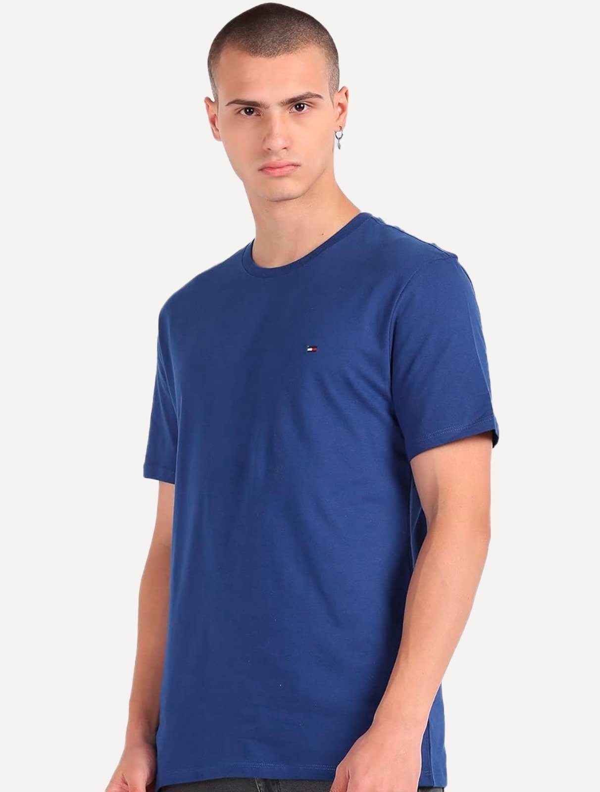 Camiseta Tommy Hilfiger Masculina Essential Cotton Tee Azul Royal