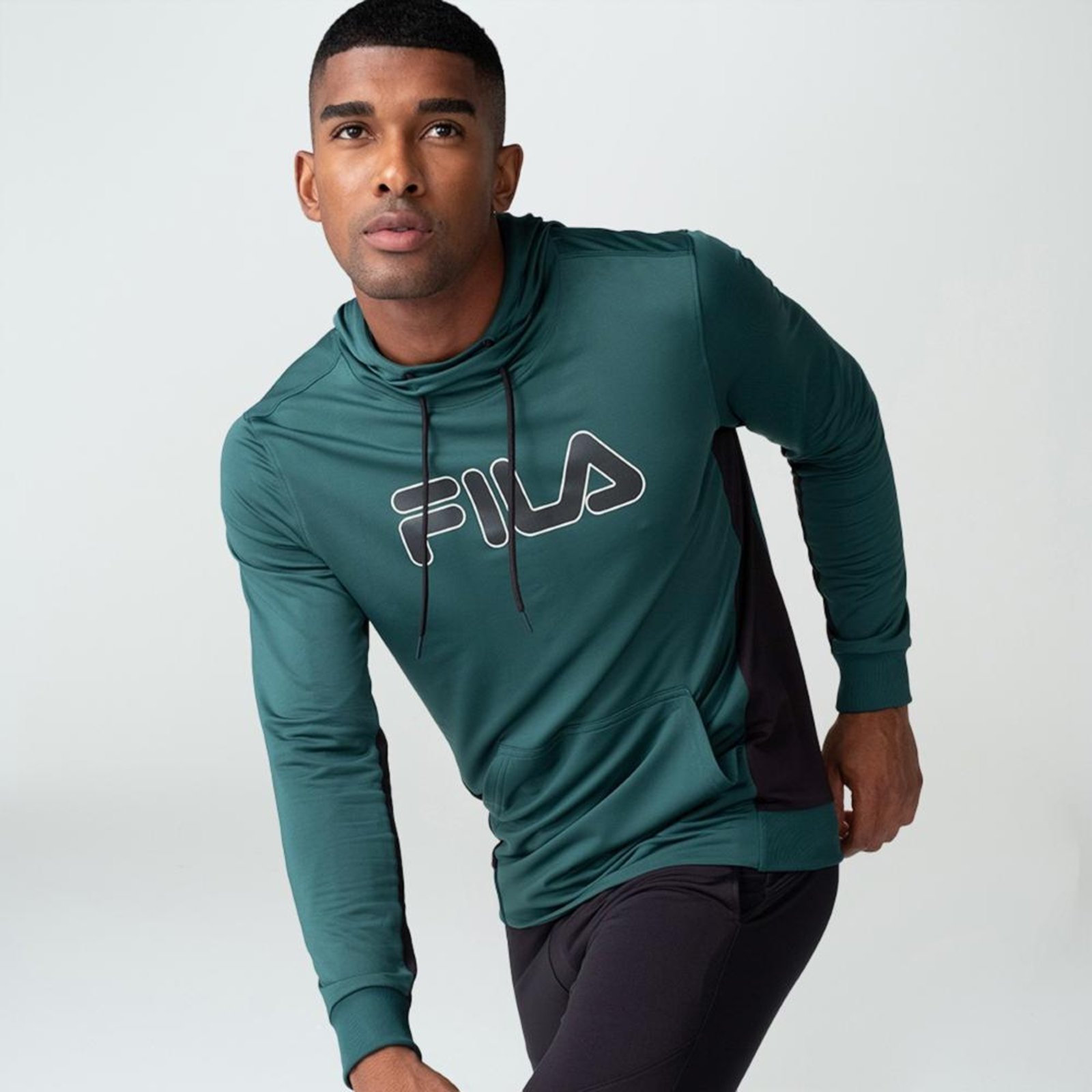 Vista 2 Casaco Com Capuz Fila Sports Color II Masculino incolor Fila incolor