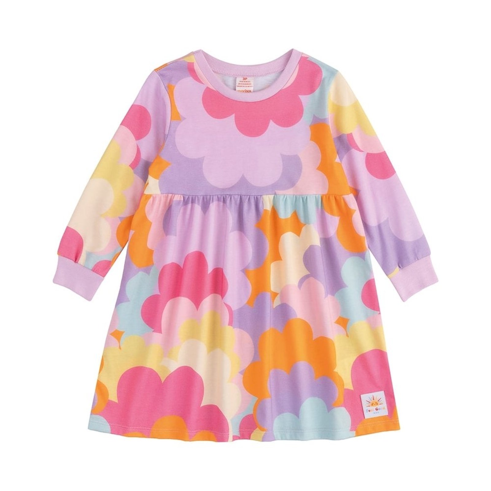 Infantil - Vestido Curto Manga Longa Menina Marisol