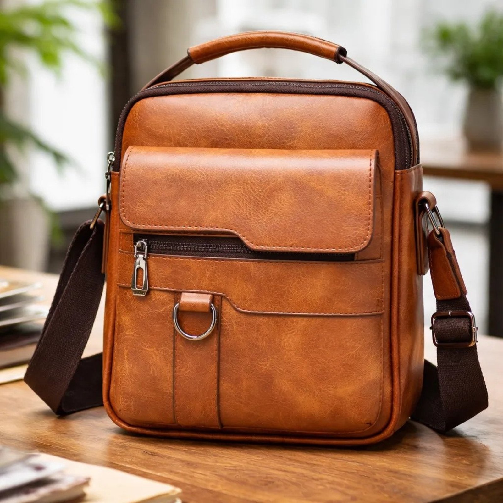 Bolsa Masculina Transversal de Lado Shoulderbag Executiva Casual Necessaire Masculina