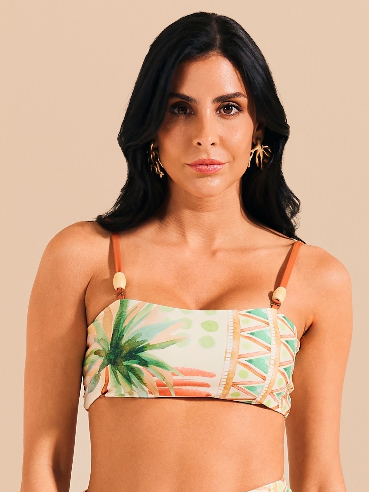 Top Biquini Bandeau Rota das Palmeiras BQ1766SU