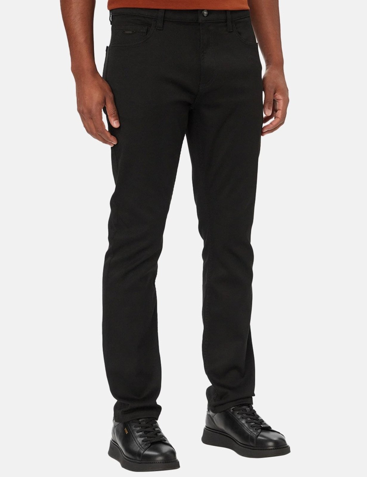 Calça Hugo Boss x Aston Martin Masculina Jeans Slim Fit H-DELAWARE_AM Preta