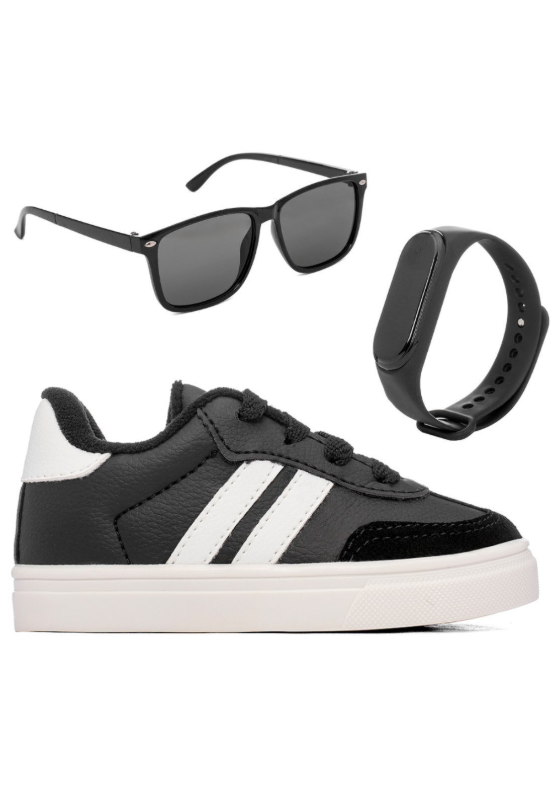 Infantil - Tênis Menino Funfy Conforto + Óculos E Relógio Preto