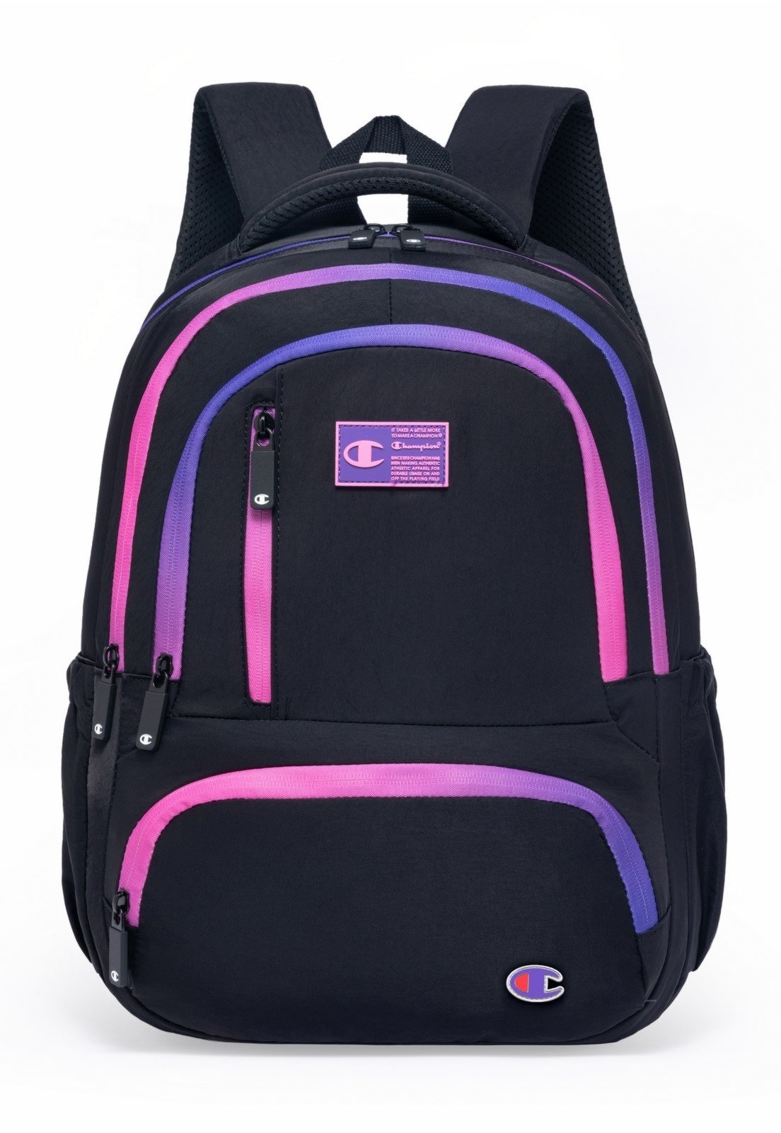 Mochila Costas Preta Champion Original Juvenil Feminina Escolar