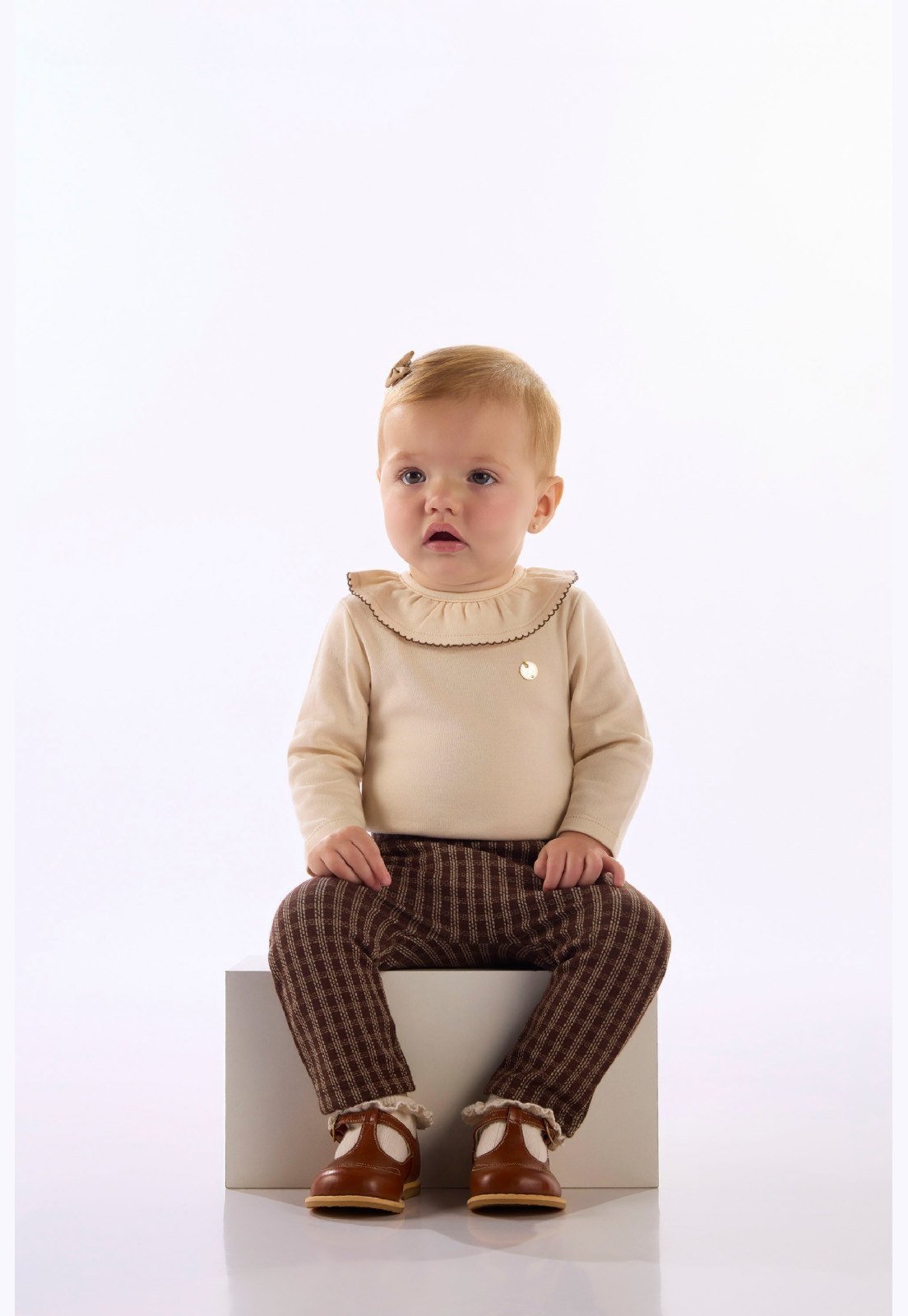 Infantil - Conjunto Body e Calça Jacquard Up Baby Preto