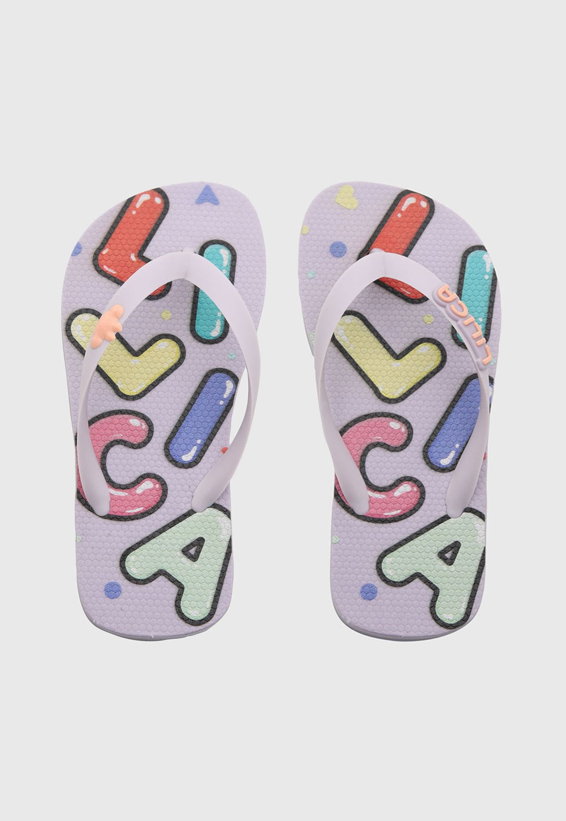 Infantil - Chinelo Lilica Ripilica Estampa Letras Lilás