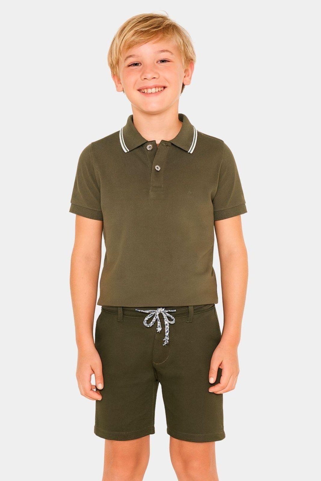 Vista 2 Infantil - Polo Aramis Frisos marrom Aramis marrom