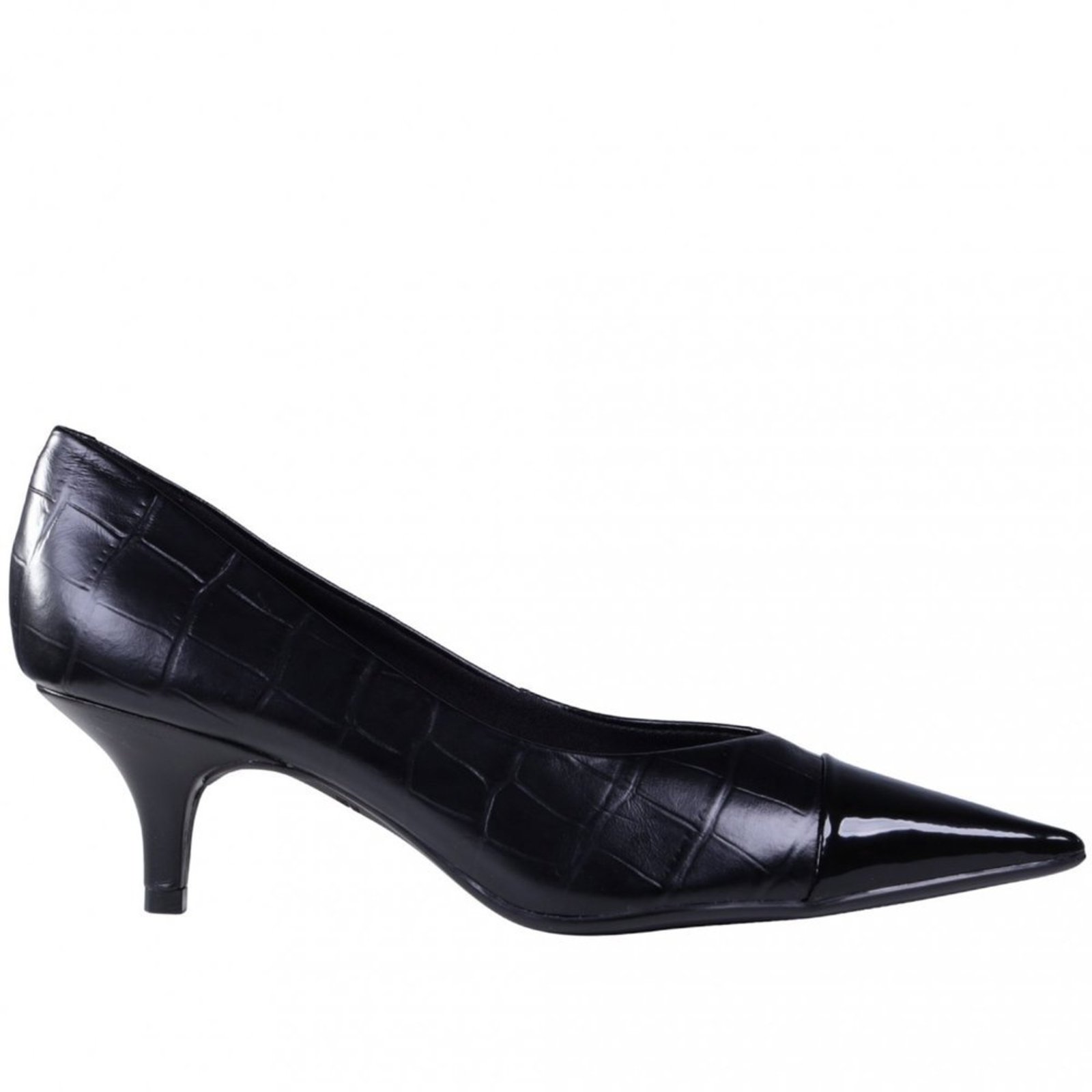 Sapato Scarpin Feminino em Couro Zariff 345003 Zariff Preto