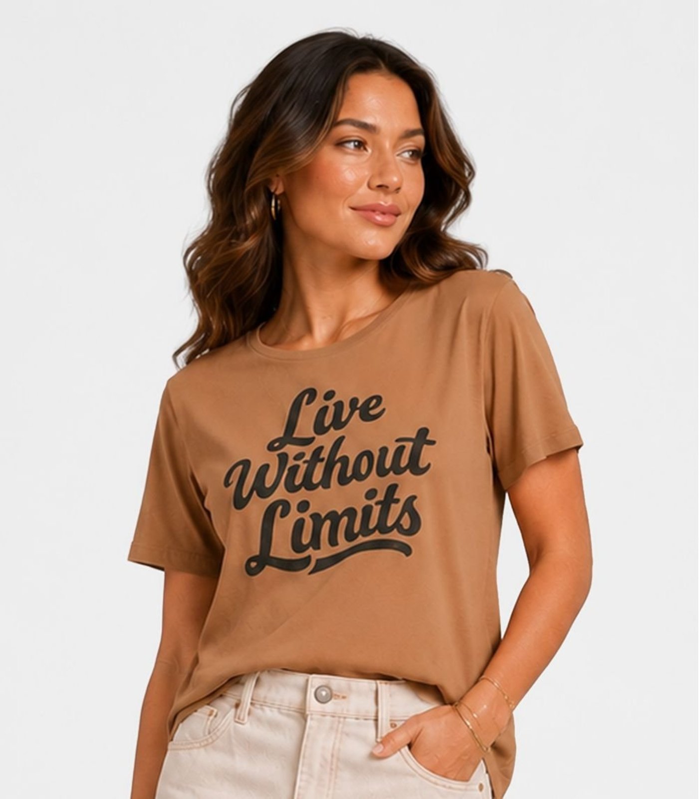 Blusa Feminina Estampada Infinita Cor Marrom