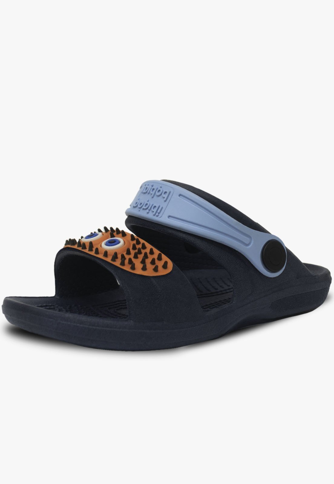 Infantil – Sandalia Papete Masculino Pópidi Menino Babuche Monstrinho Azul Marinho