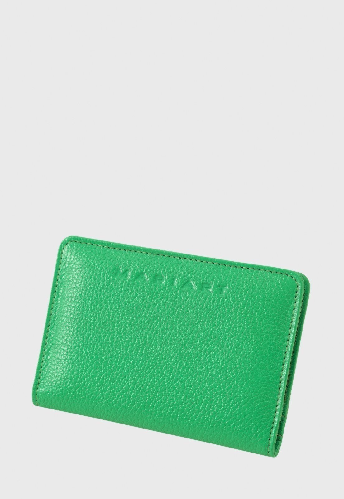 Carteira de Couro Mariart Garnet Green