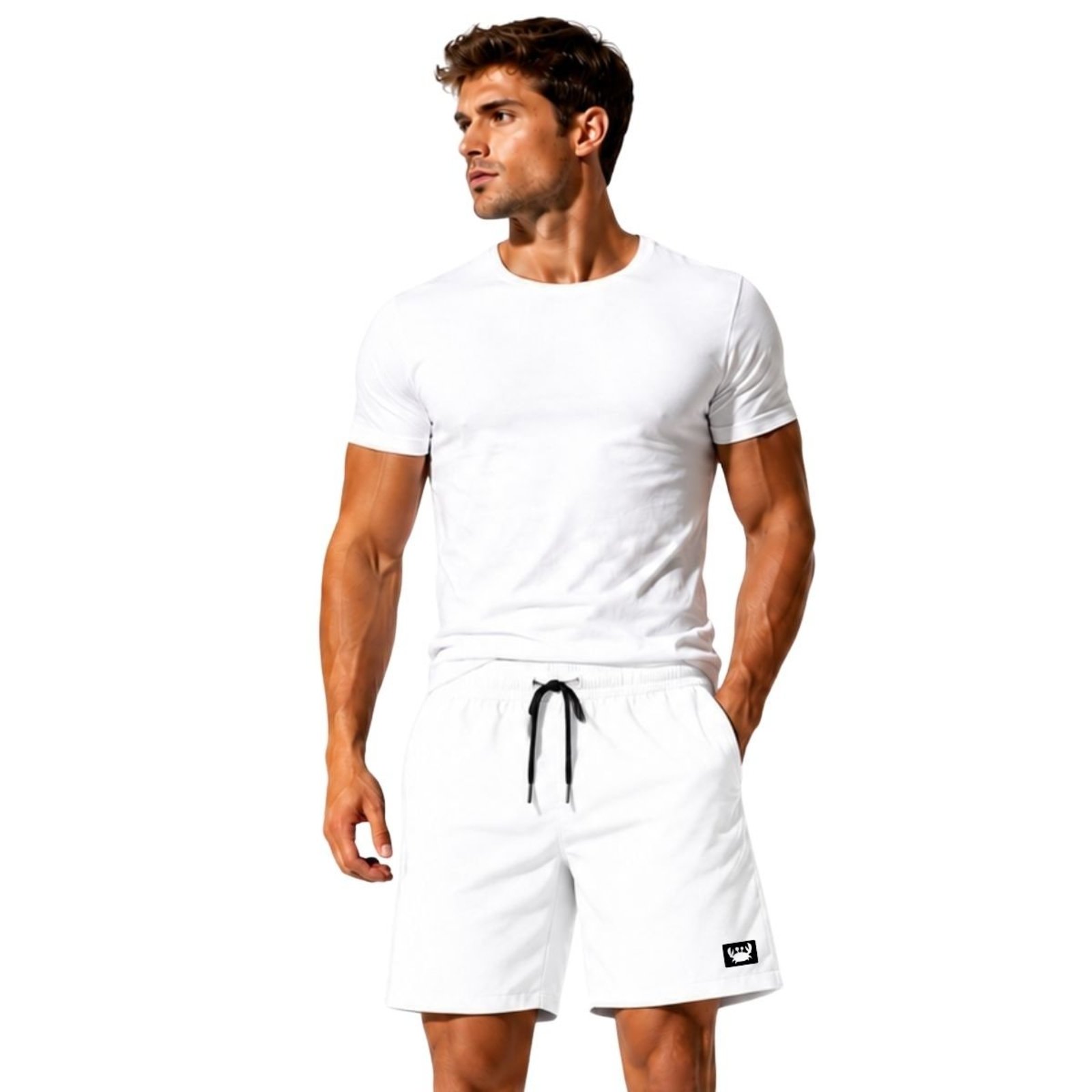 Short Masculino Tactel Leve Relexado Moda Praia Bermuda Fitnes Academia Treino