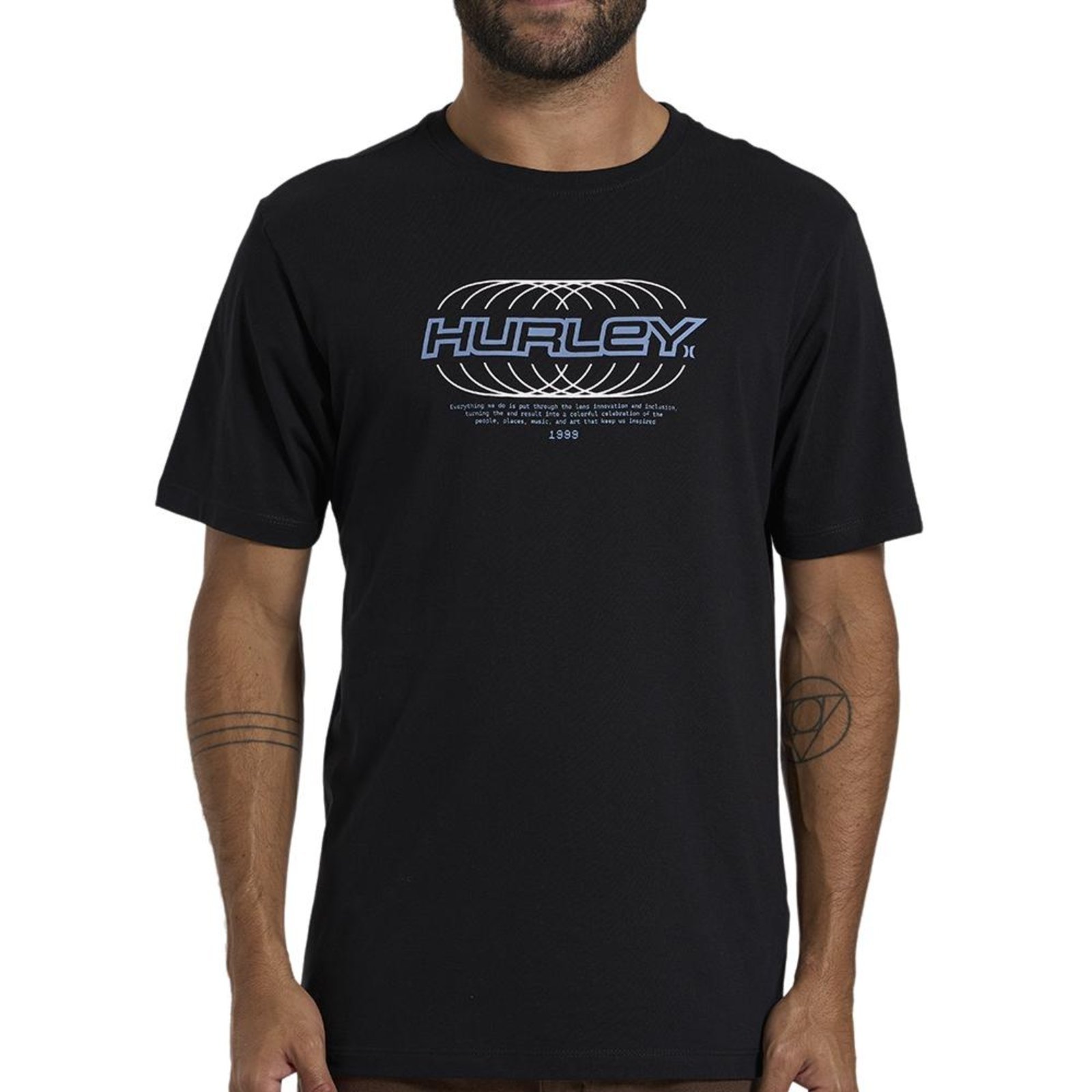 Camiseta Hurley Nine Nine WT26 Masculina Preto