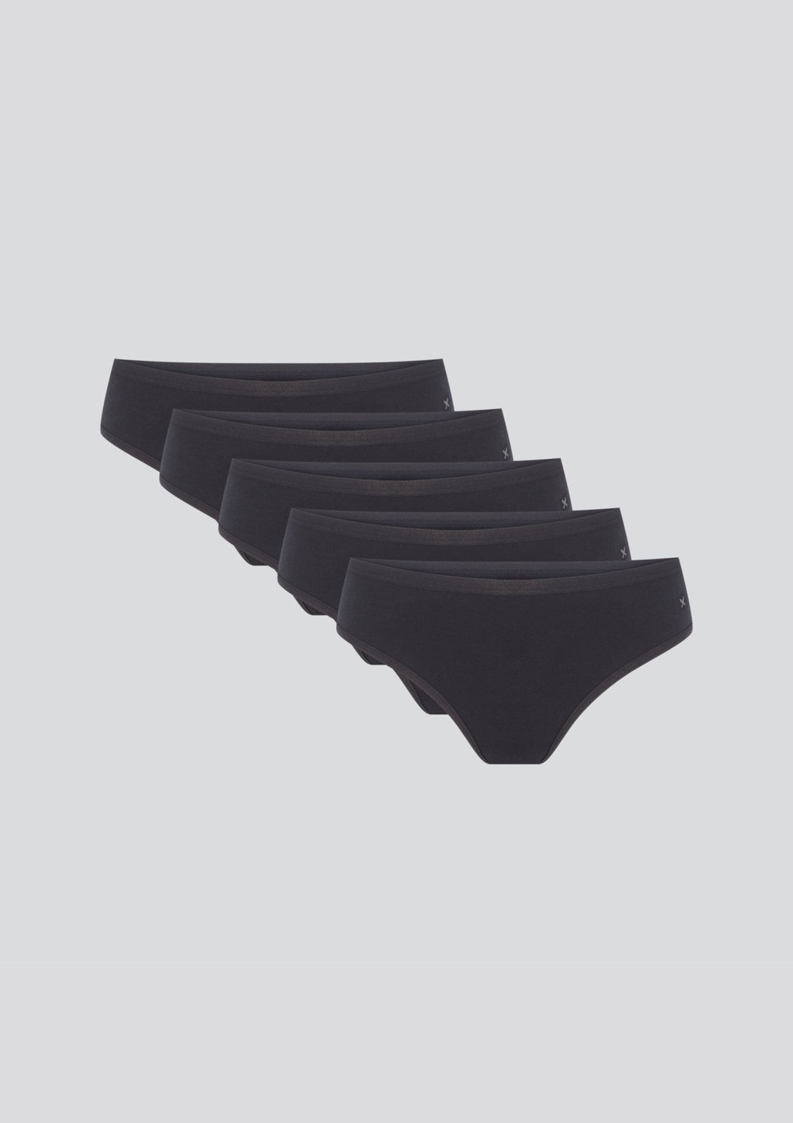Kit Com 5 Calcinhas Básicas Biquíni Em Algodão Com Elastano Hering