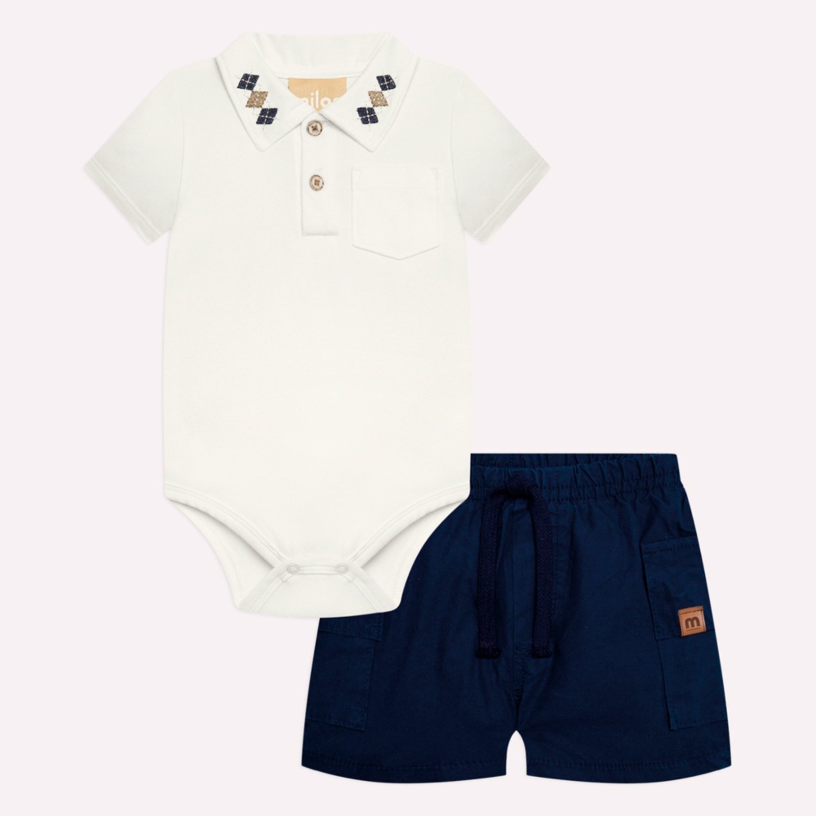 Infantil - Conjunto Menino Bordado Milon