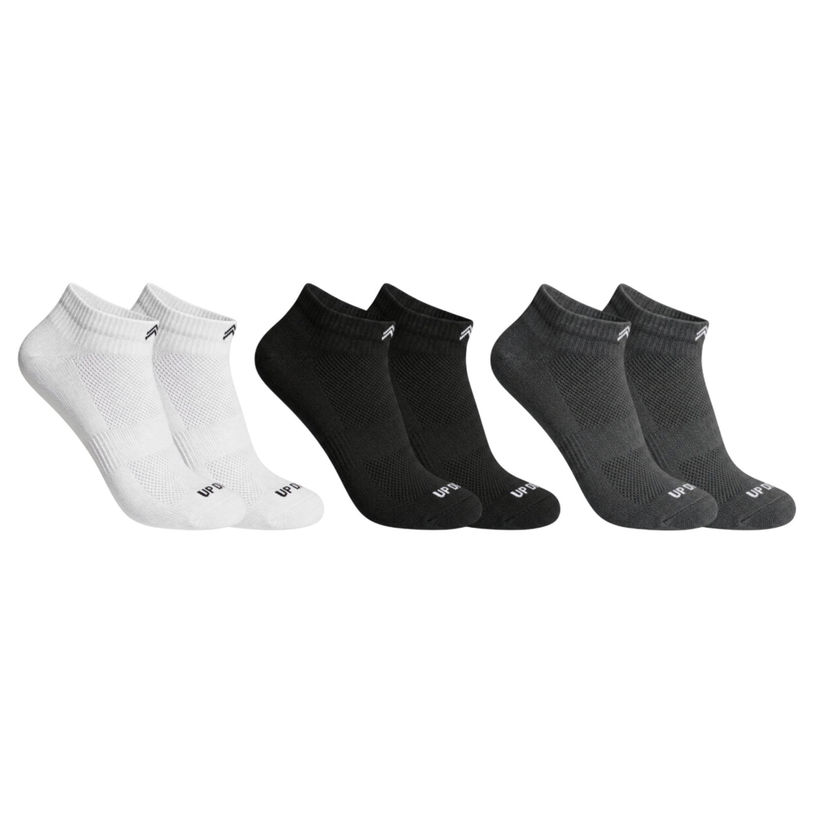 Kit 3 Pares Meia Up Dry Esportiva Cano Curto Corrida Caminhada Academia Treino Unissex