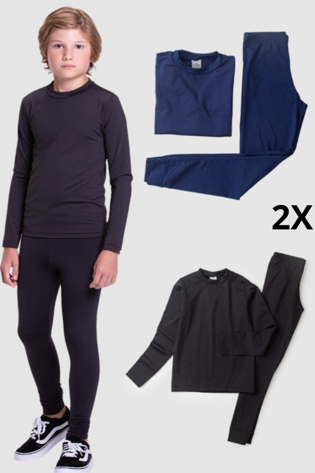 Infantil – Kit 2 Conjuntos Térmicos Masculino
