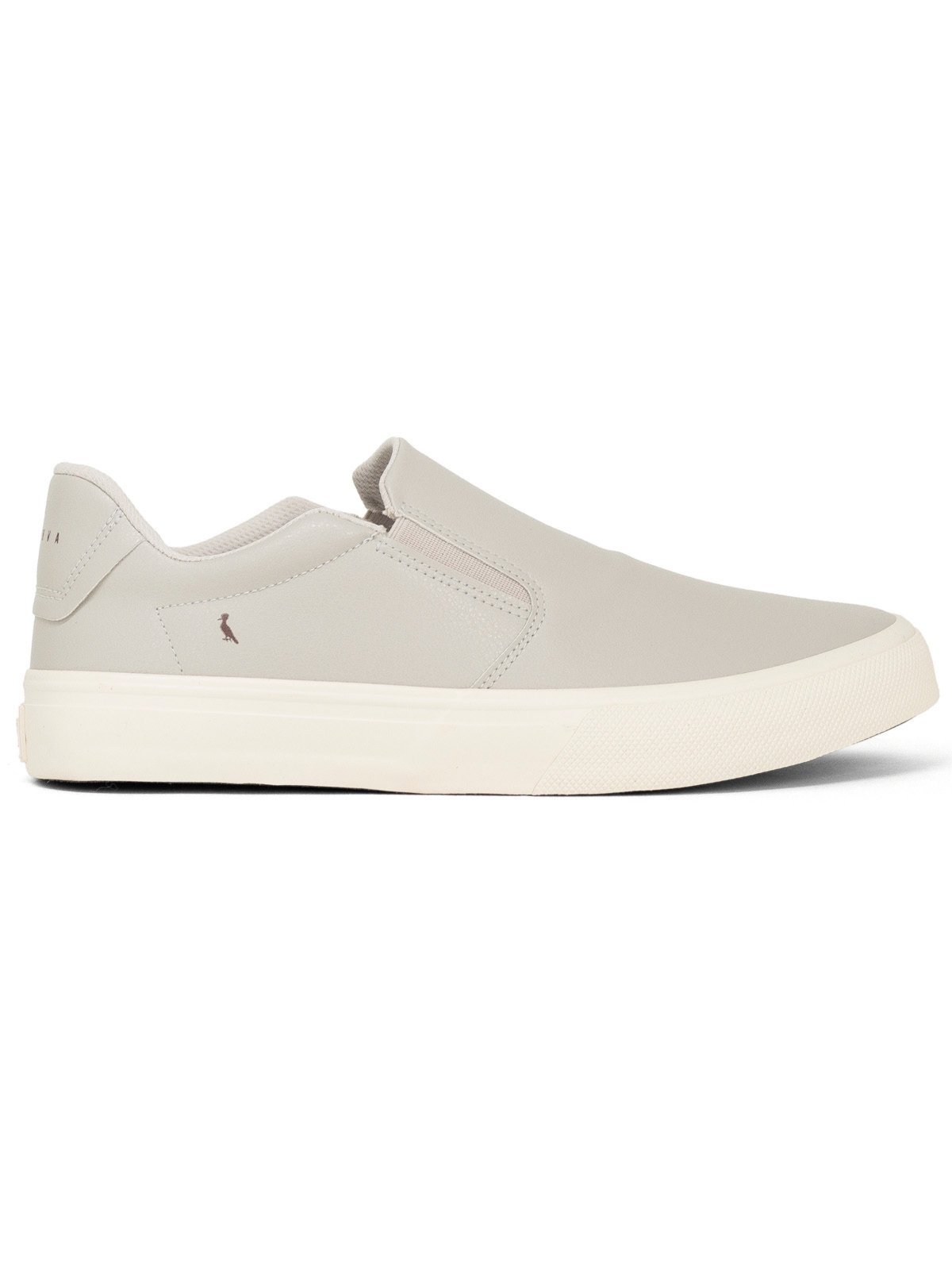 Tênis Masculino Slip On Reserva Go Casual Slip Holiday Elástico Confortável Cinza Claro Elefante