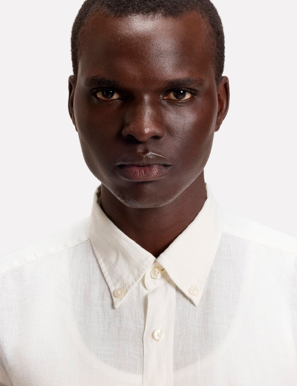 Vista 3 Camisa Hugo Boss Masculina Slim H-ROAN-BD-E-C1-253 Branca branco branco