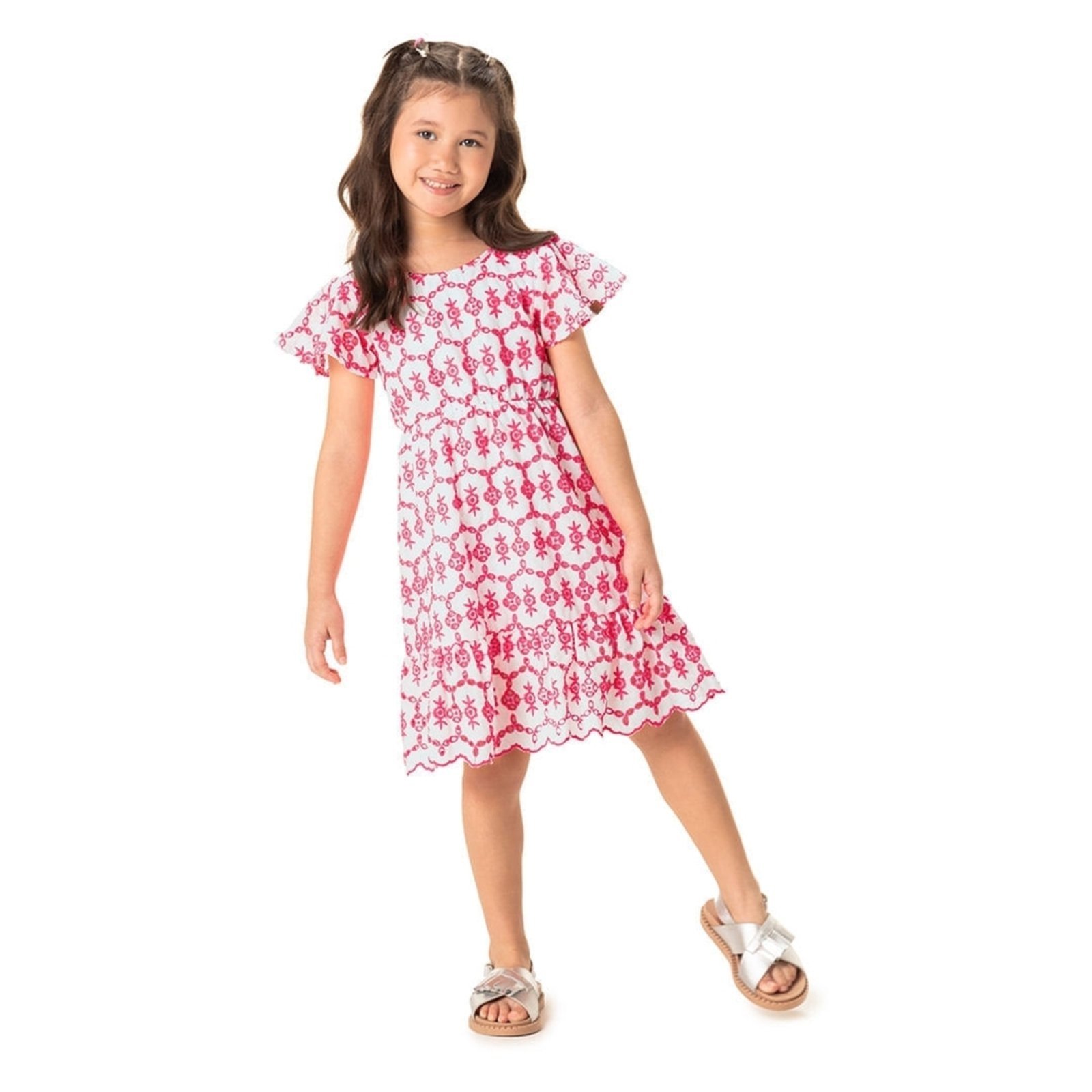 Infantil – Vestido Manga Curta Feminino Marisol
