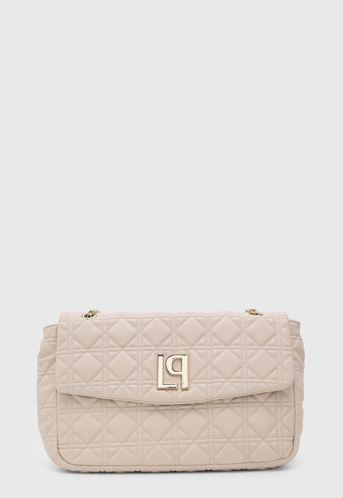 Bolsa Feminina Lança Perfume Matelassada Off-White