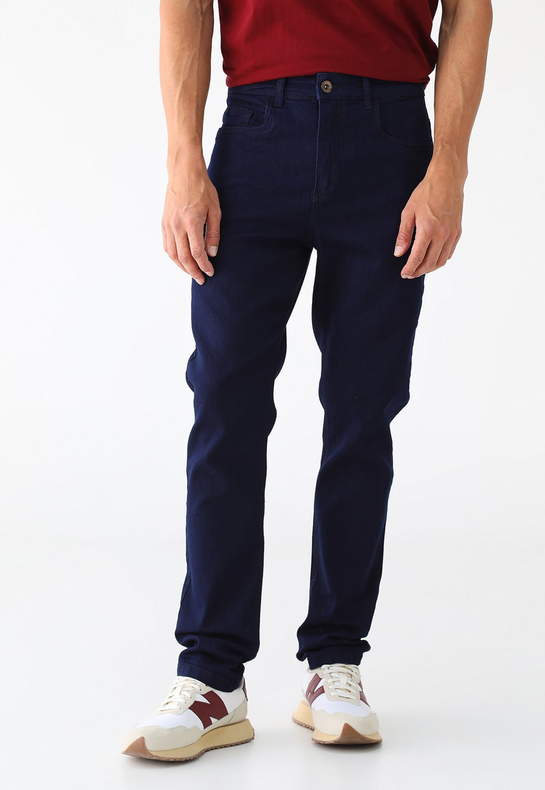 Calça Jeans Aramis Slim Dark Blue Kombat Azul-Marinho