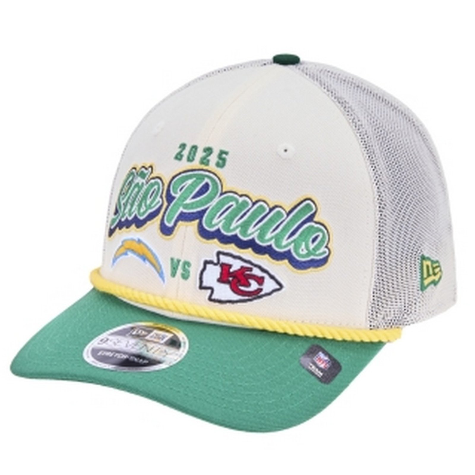 Boné New Era 9SEVENTY Stretch Snap NFL Game São Paulo Brasil 2025