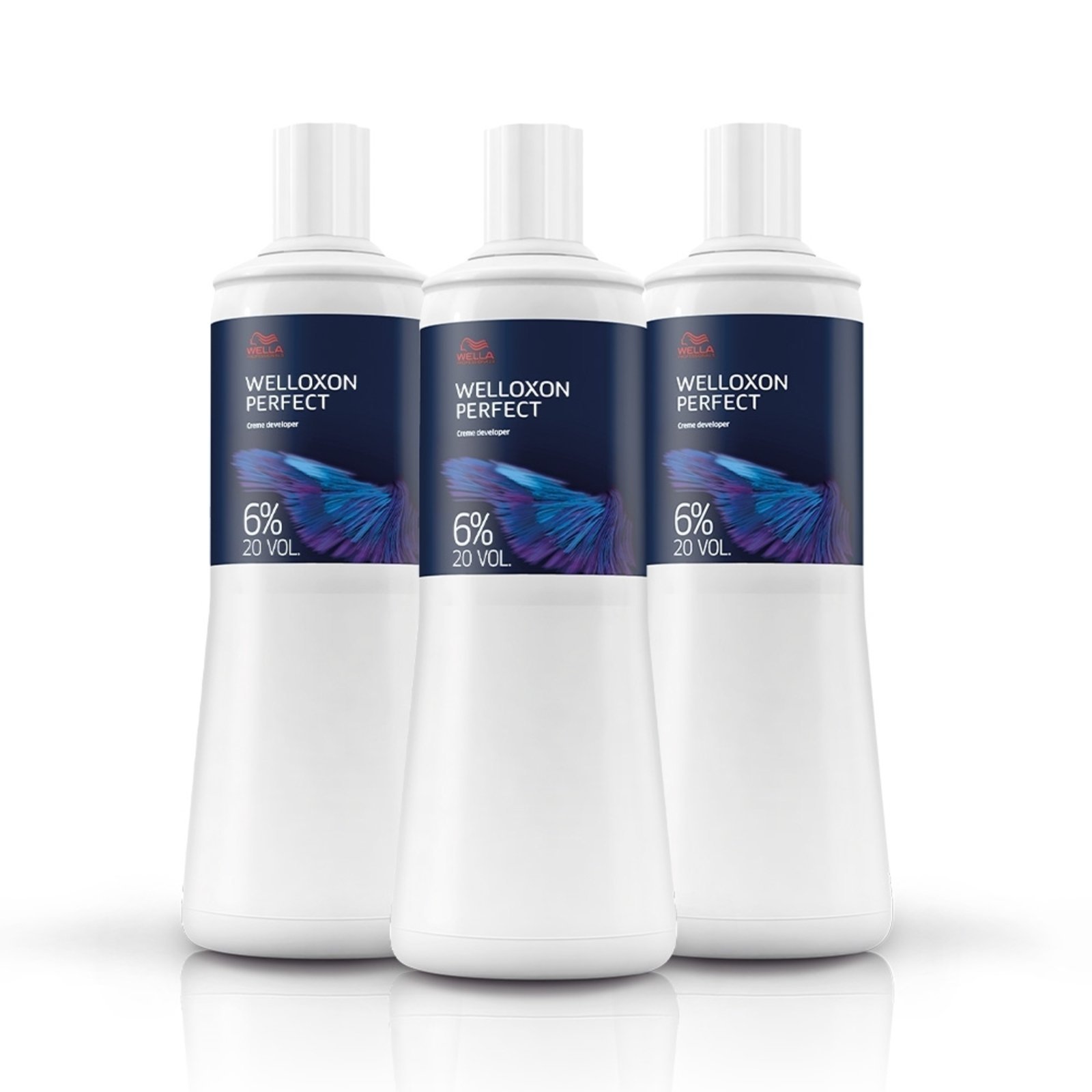 Kit Wella Professionals Welloxon Perfect 6% 20 Volumes – Oxidante 1L (3 unidades)