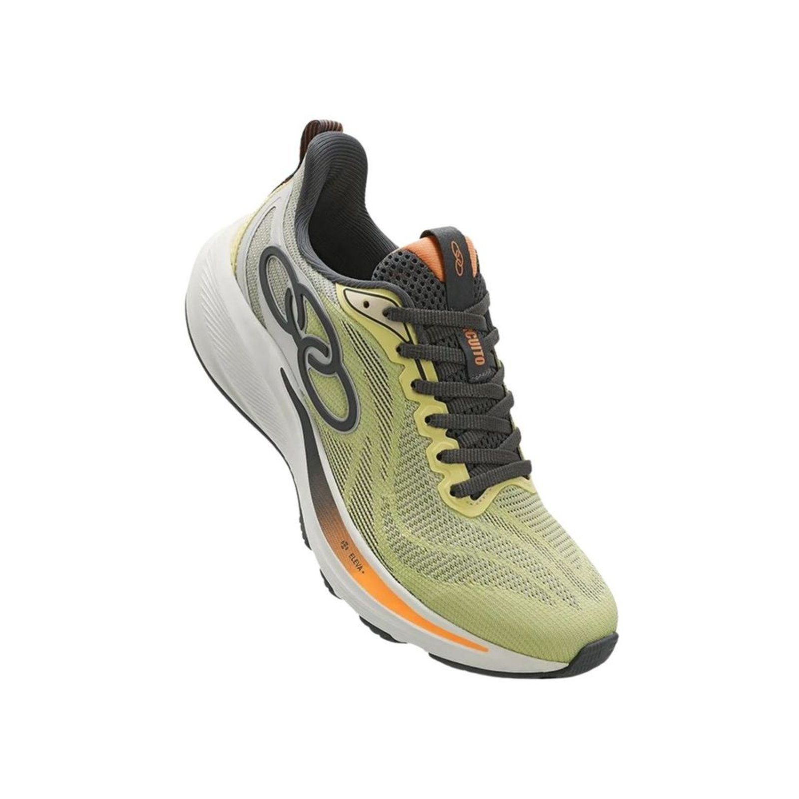 Vista 3 Tênis Running Feminino Olympikus Circuito amarelo OLYMPIKUS amarelo