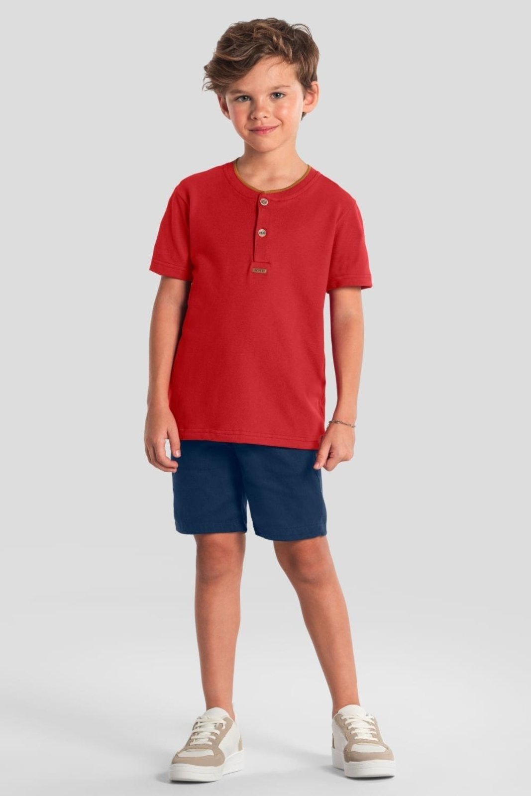 Infantil - Camiseta menino em piquet Mundi