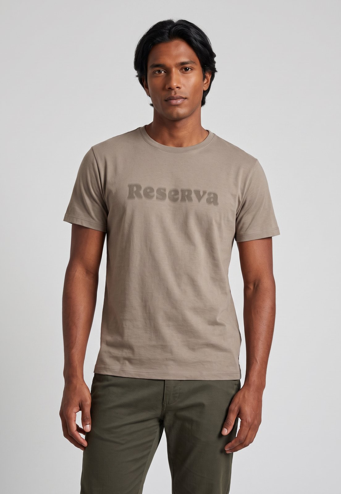 Camiseta Masculina Reserva Estampada Dots Bege