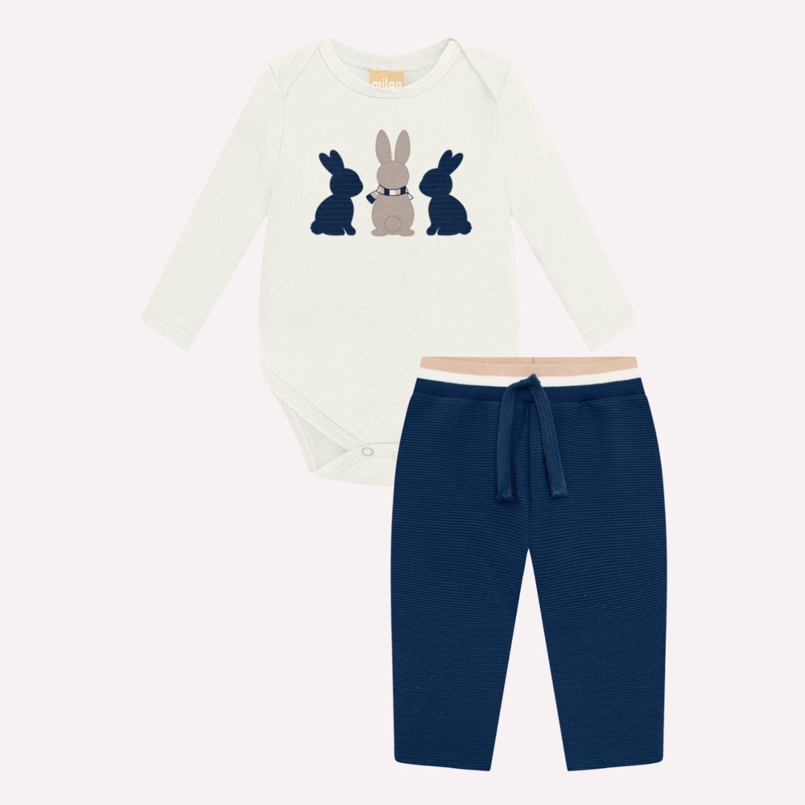 Infantil - Conjunto Menino Coelhos Milon