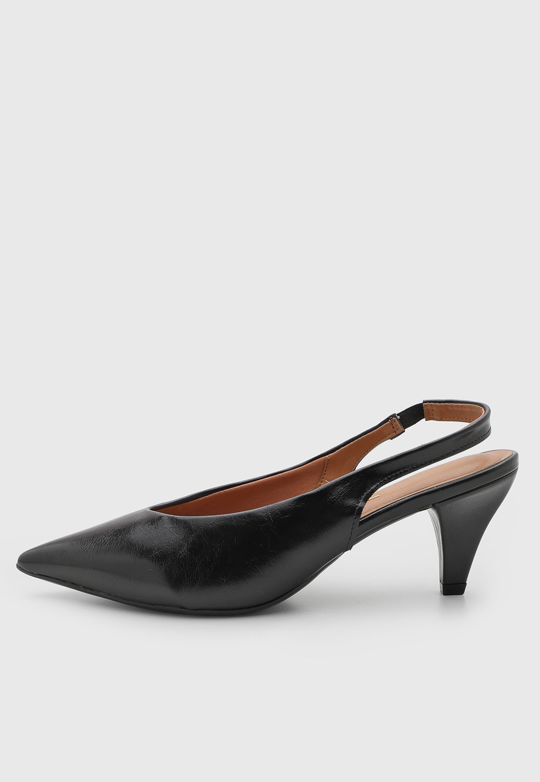 Scarpin Feminino Vizzano Slingback Preto