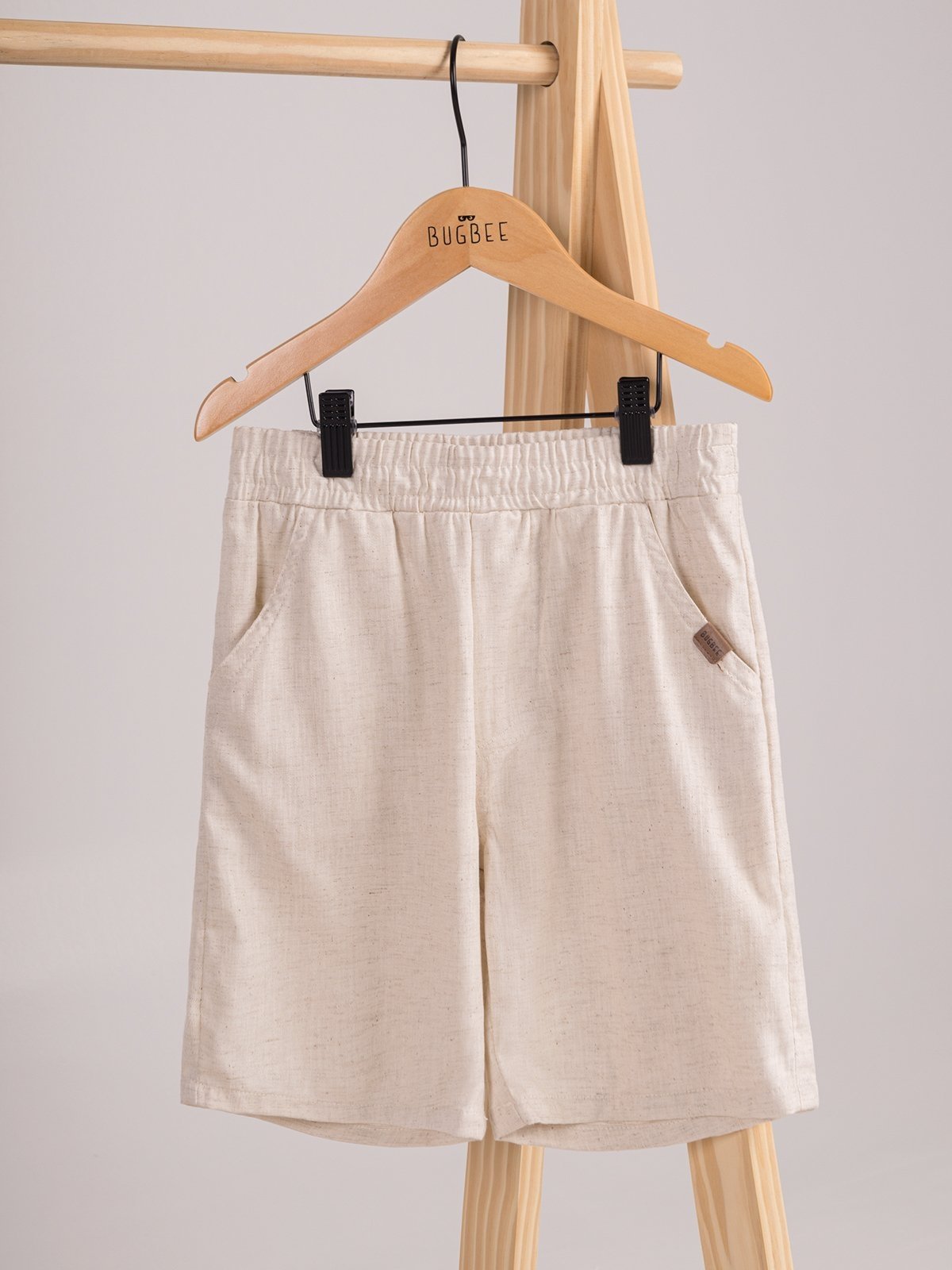 Infantil – Bermuda Bugbee em Linho Eco