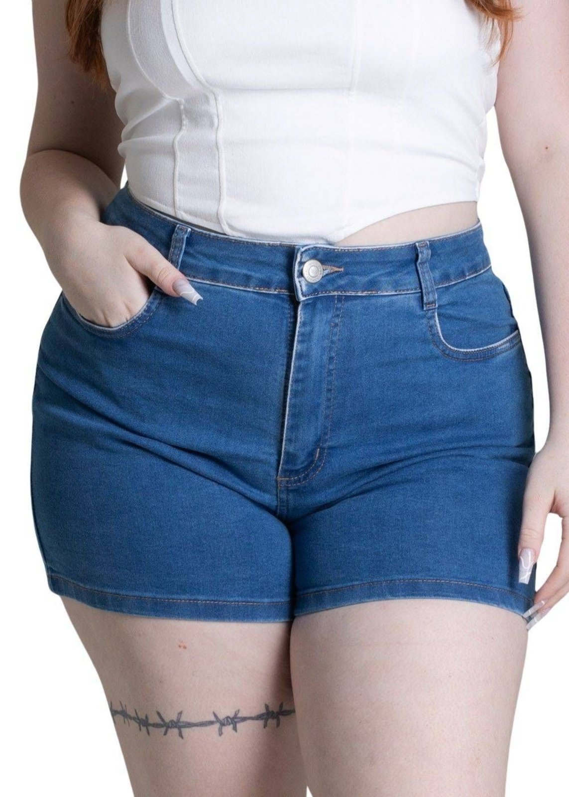 Shorts Jeans Sawary Plus Size – 278017 – Azul – Sawary