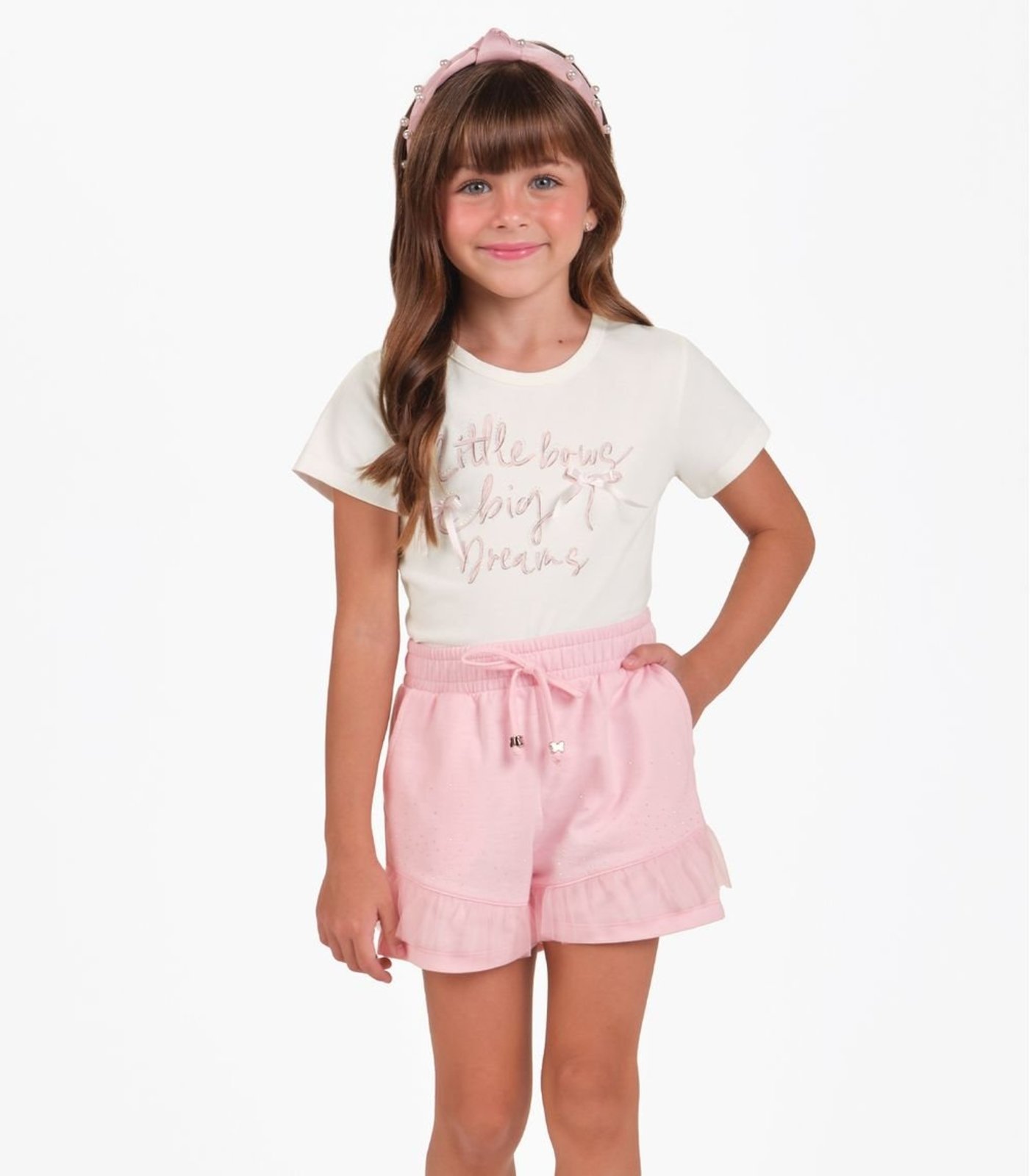 Infantil - Blusa Feminina Estampada Trick Nick Bege