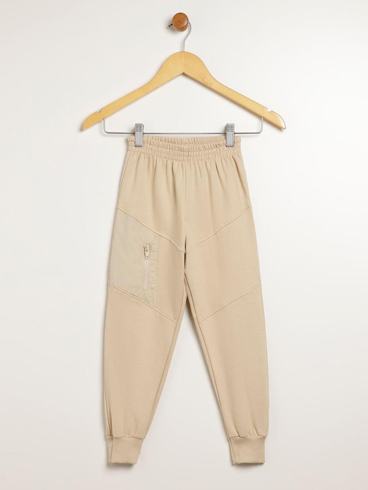 Infantil - Calça Moletom Com Punho Para Menino - BEGE