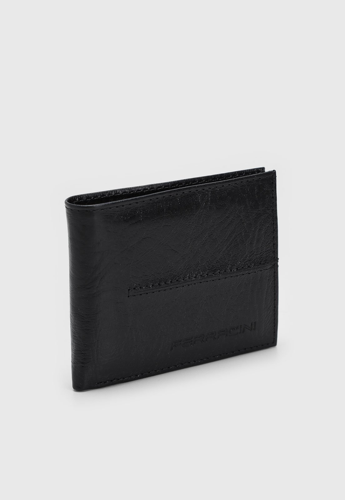 Carteira Masculina Ferracini Logo Preta