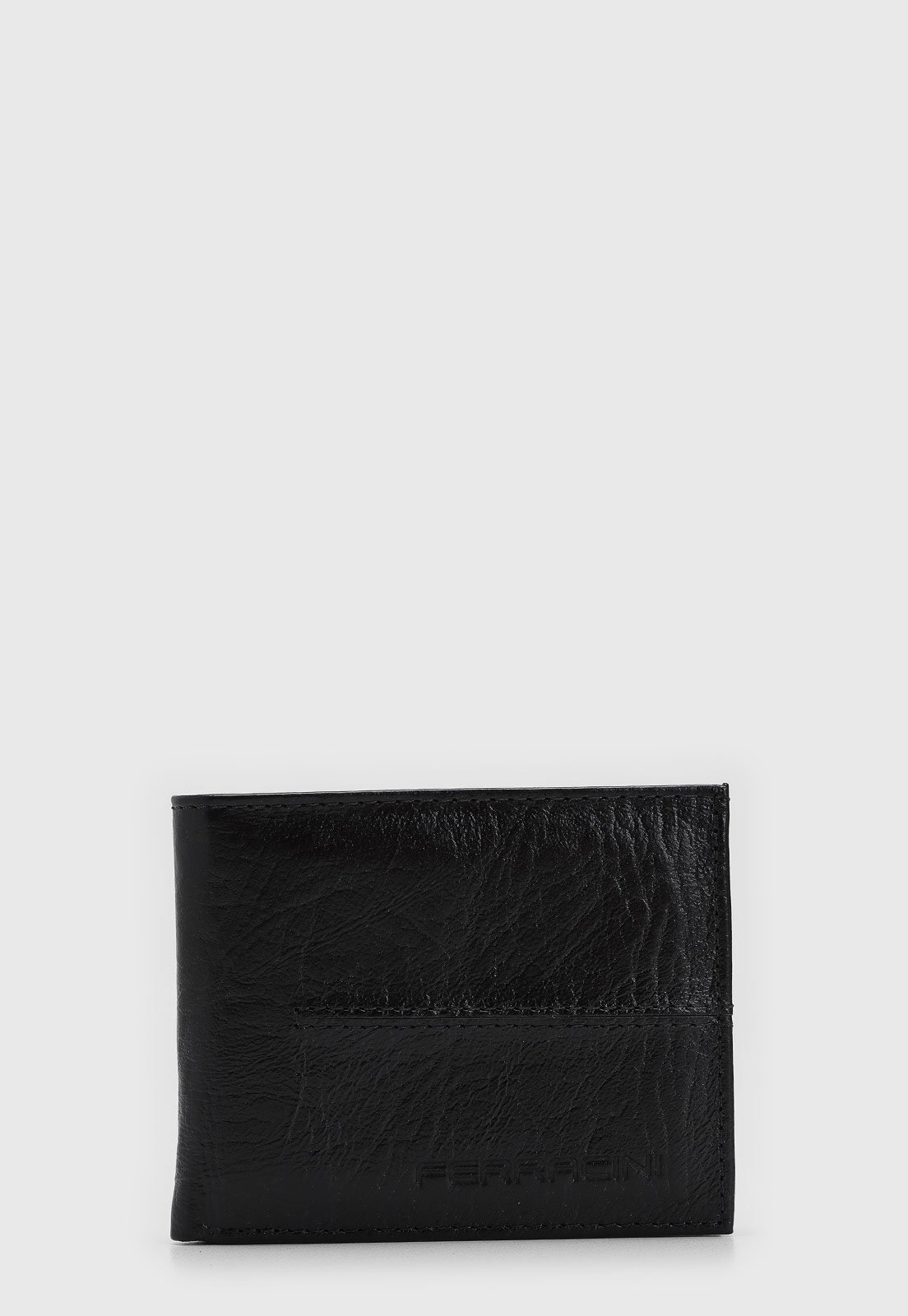 Vista 3 Carteira Masculina Ferracini Logo Preta preto FERRACINI preto