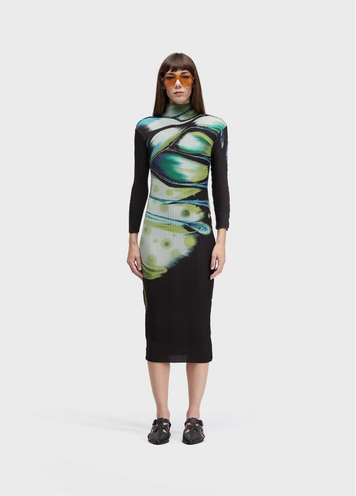 Vestido midi pixel butterfly tex OSKLEN